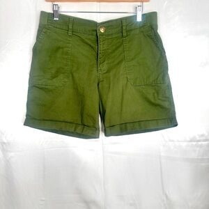 Lee Bermuda Mid Rise‎ Olive Green Women's Shorts Size 10M